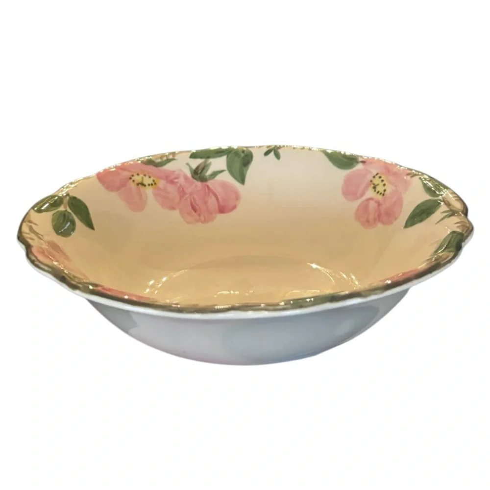 Franciscan Desert Rose Large Serving Vegetable Bowl 9” Rare Vintage Hand Painted